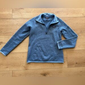 Patagonia Women's Blue Zip-Up Sweater